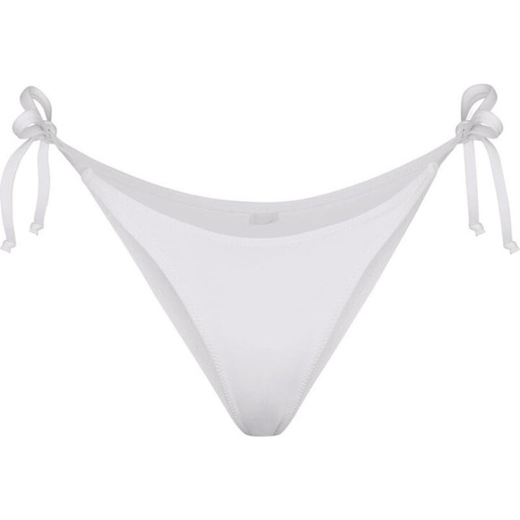 SKIMS Signature Swim Tie Bottoms Marble White NWT Size 4X - Picture 2 of 9